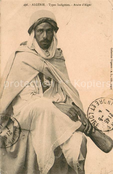 Algerien Types Indigenes Arabe d Alger