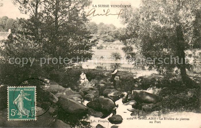 Saint Hilaire de Riez La Riviere de pierres au Port