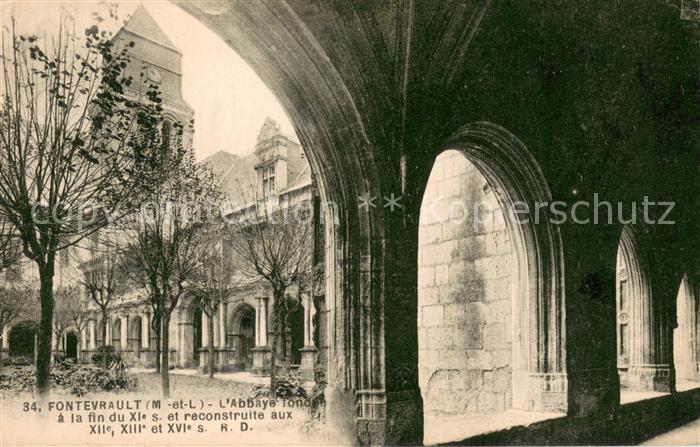 Fontevraud-l Abbaye Fond a la fin