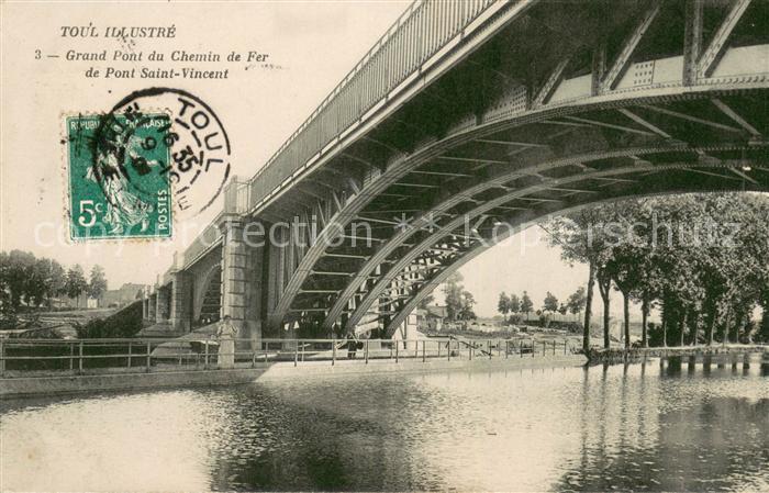 Toul 54 Grand Pont du Chemin de Fer de Pont Sai