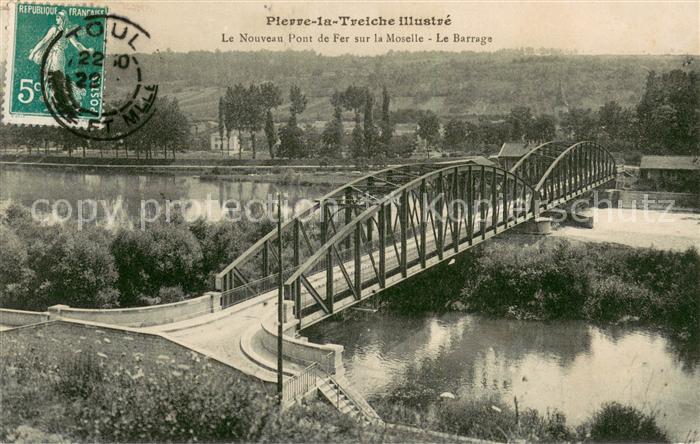 Pierre-la-Treiche Le Nouveau Pont de Fer sur la Moselle L