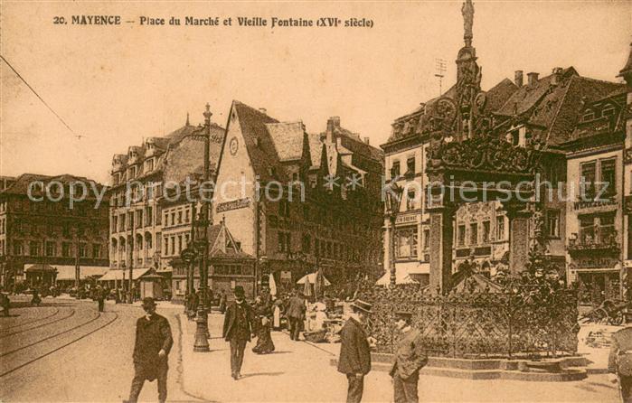 Mayence Mainz Place du Marché Vieille Fontaine XVIe siècle