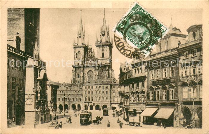 Prag Prahy Prague Altstaedter Ring Rathaus Teynkirche