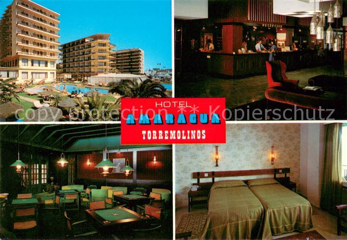 Torremolinos Hotel Amaragua Swimming Pool Restaurant Bar Doppelzimmer