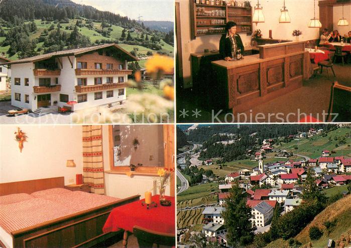 Flirsch Pension Kristall Rezeption Doppelzimer Blick ins Tal