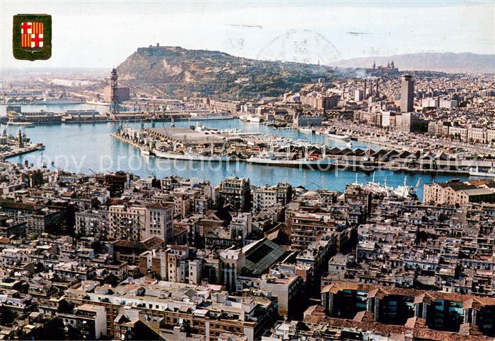 Barcelona Cataluna Puerto vista aérea