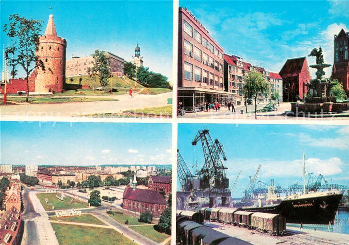 Szczecin Stettin Zamek Ksiazat Pomorskich i Baszta Siedmiu Plaszezy Panorama mia