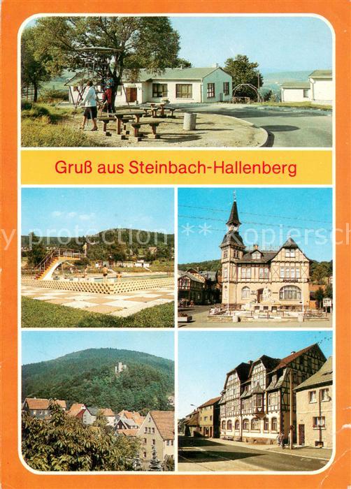 Steinbach Hallenberg Bergbaude Freibad Rat der Stadt Ruine Hallenburg FDGB Erhol