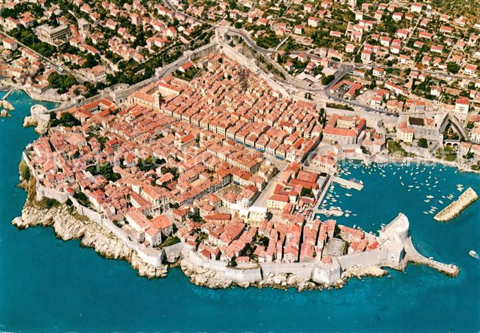 Dubrovnik Ragusa Fliegeraufnahme