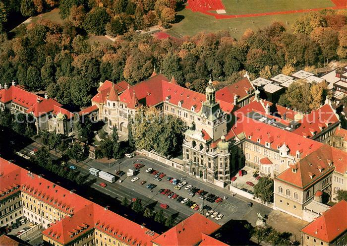 Muenchen Bayerisches Nationalmuseum Fliegeraufnahme