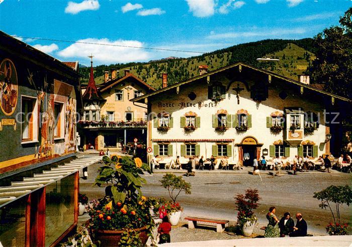 Oberammergau Dorfstrasse Lueftlmalerei