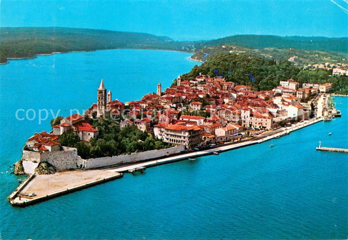 Rab Croatia Halbinsel Fliegeraufnahme