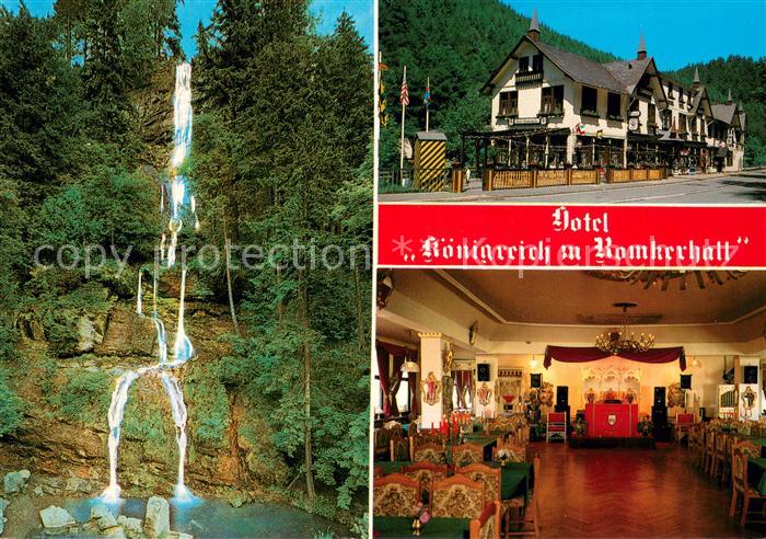 Goslar Hotel Koenigreich zu Romkerhall Restaurant Wasserfall