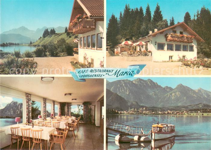 Osterreinen Forggensee Cafe Restaurant Maria am See Alpen