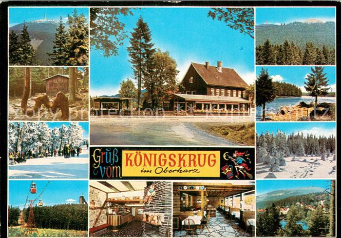 Braunlage Gaststaette Koenigskrug Landschaftspanorama Berge