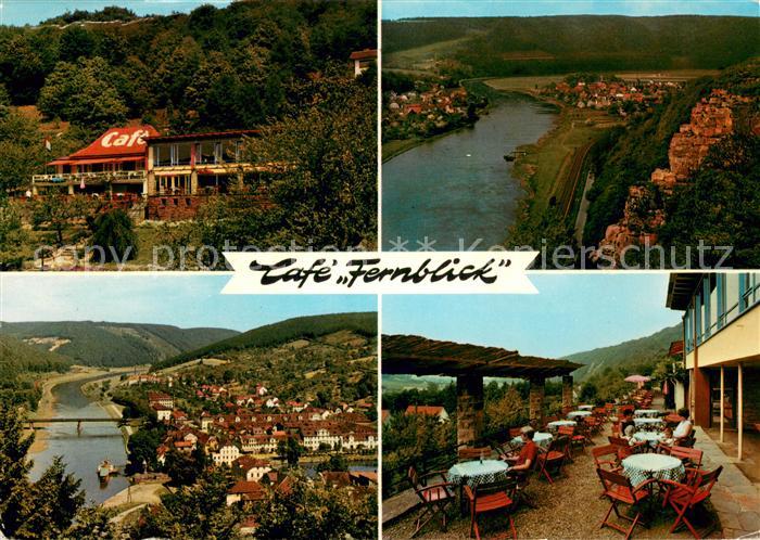 Bad Karlshafen Cafe Fernblick Terrasse Panorama Weserbergland