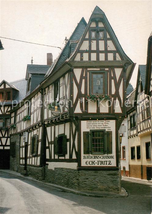 Braubach Rhein Pension Bauernschaenke Eck Fritz Fachwerkhaus Altstadt