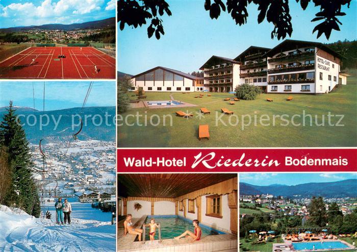 Bodenmais Wald- und Sporthotel Riederin Hallenbad Tennis Wintersport