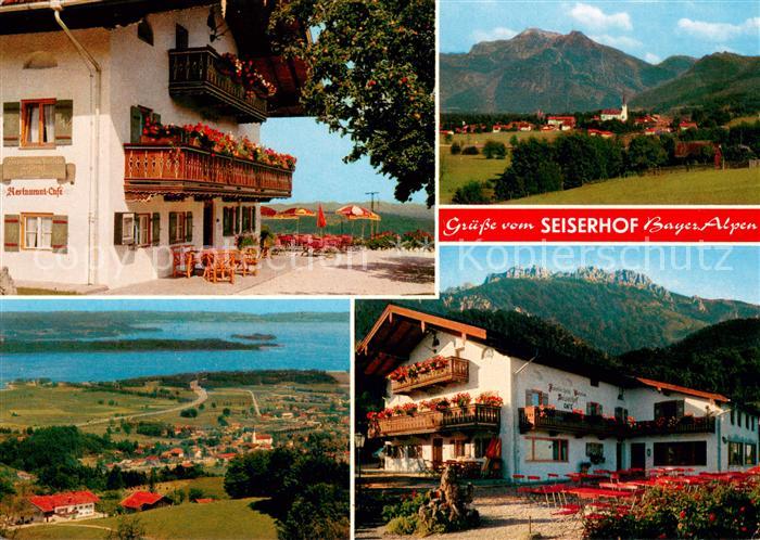 Aschau Chiemgau Restaurant Cafe Pension Seiserhof Landschaftspanorama Chiemsee A
