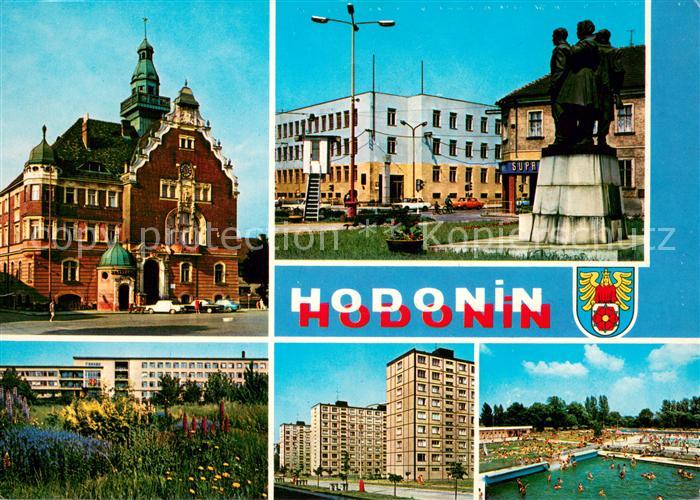 Hodonin Teilansichten Gebaeude Denkmal Hochhaus Freibad