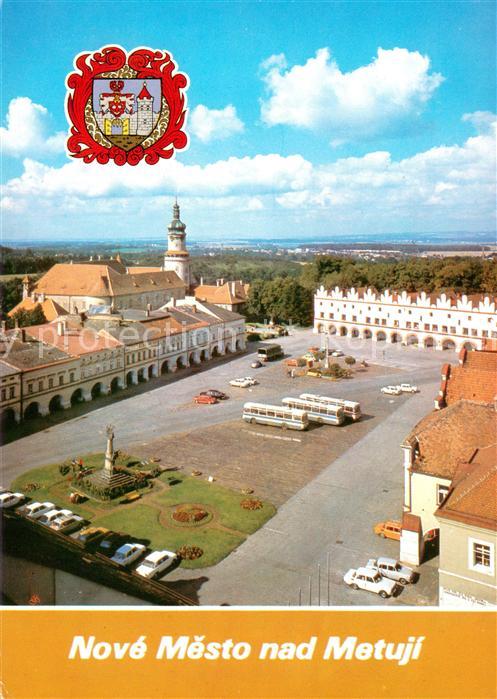 Nove Mesto nad Metuji Husovo namesti se zamkem