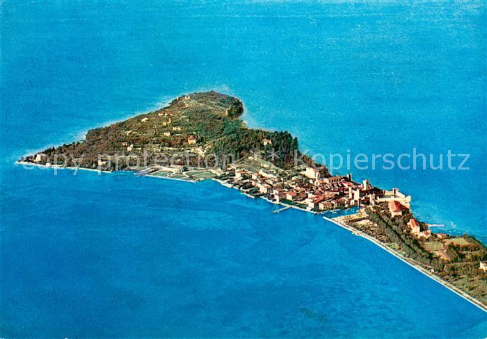 Sirmione Lago di Garda Fliegeraufnahme