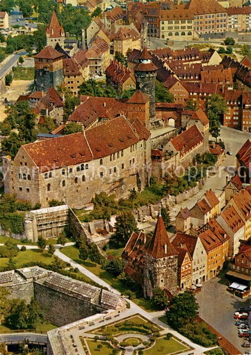 Nuernberg Burgblick Fliegeraufnahme