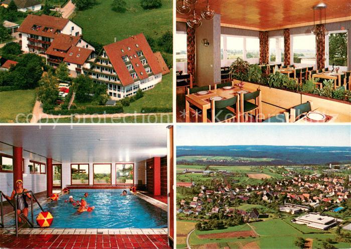 Pfalzgrafenweiler DRK Mutter-Kind-Kurheim Gastraum Hallenbad Fliegeraufnahme