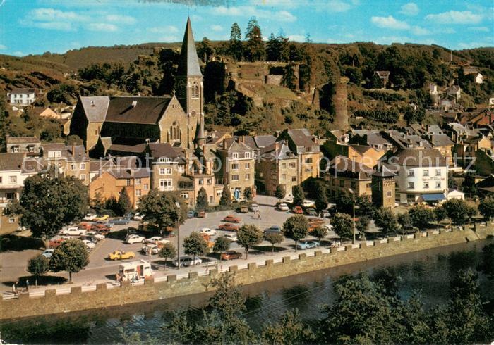 La Roche-en-Ardenne Vue aerienne et l'Ourthe