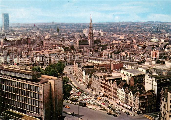 Brussels Panorama avec Hotel de Ville Vue aerienne