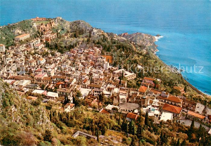 Taormina Sizilien Fliegeraufnahme