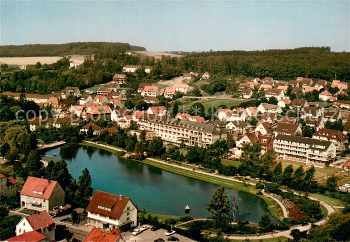 Bad Meinberg Fliegeraufnahme mit Kurparksee