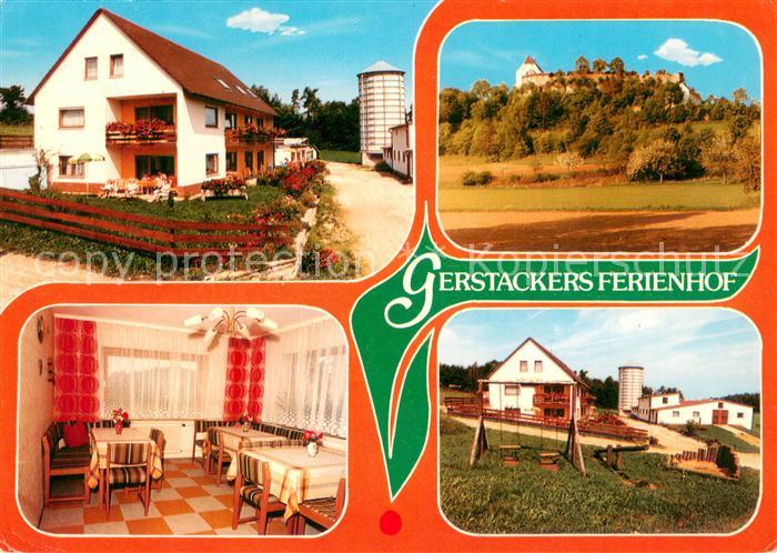 Hoeflas Mittelfranken Gerstackers Ferienhof Gaststube Spielplatz