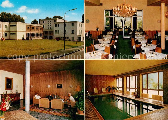 Bad Aibling Kur und Krankenanstalt Ghersburg Speisesaal Foyer Hallenbad