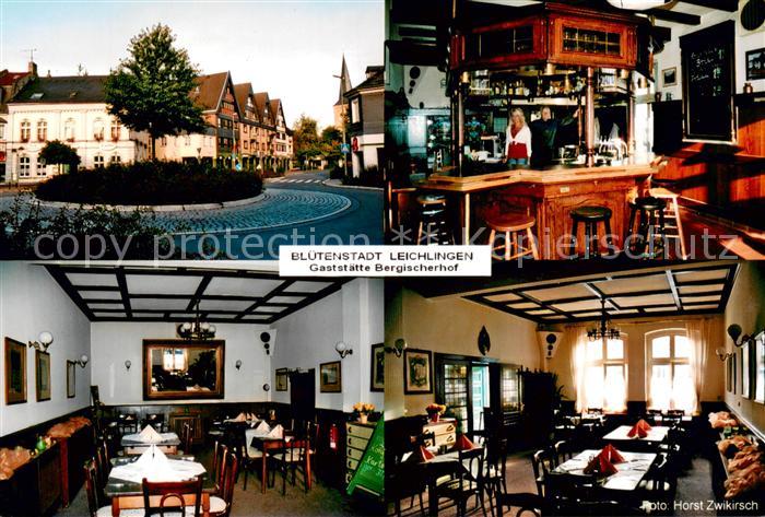 Leichlingen Rheinland Gaststaette Bergischer Hof Gastraeume Bar