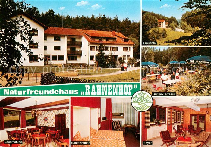 Hertlingshausen Naturfreundehaus Rahnenhof Bauernstube Gaestezimmer Foyer Garten