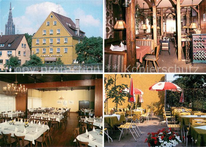 Ulm Donau Ulmer Stuben Gastraeume Terrasse