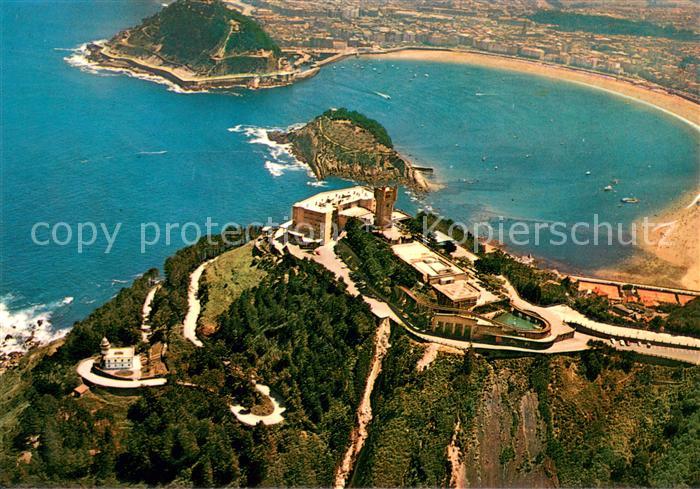San Sebastian  Pais Vasco ES Hotel Monte Igueldo y vista panoramica aerea