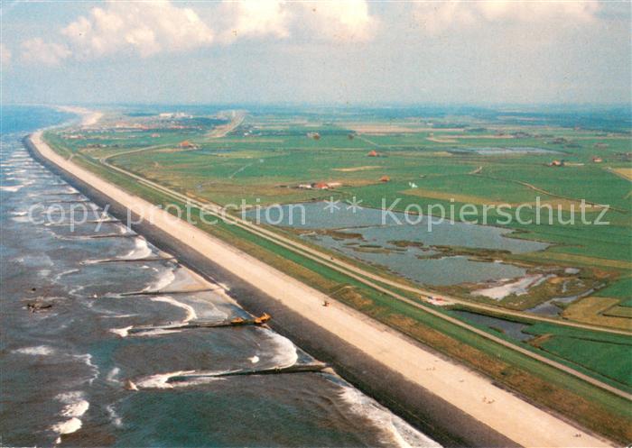 Petten aan Zee Hondsbossche Zeewering Fliegeraufnahme