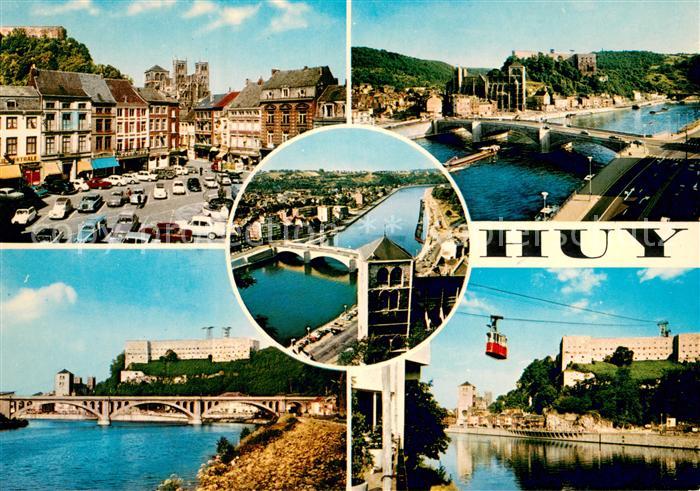 Huy Liege Altstadt Blick ueber die Maas