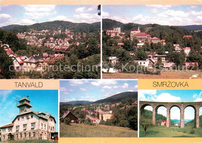 Tanvald Celkove pohled Tanvaldsky Spicak Smrzovka Viadukt