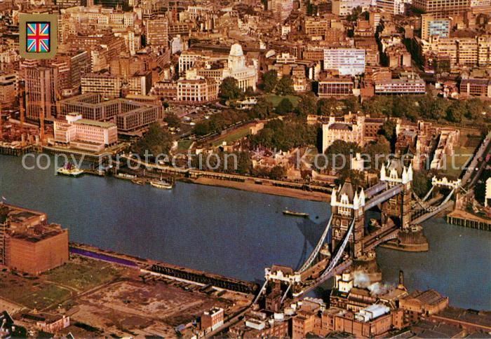 London Tower Bridge aerial view