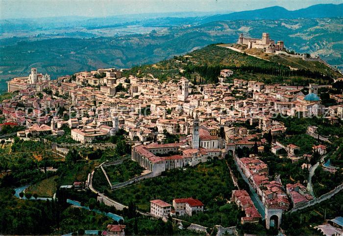 Assisi Umbria Panorama dall'aereo