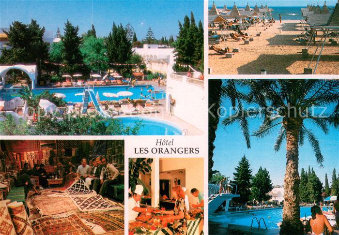Hammamet Hôtel Les Orangers Swimming Pool Strand Teppichhaendler