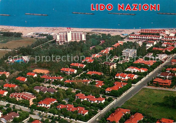 Lido Nazioni Panorama e Hotel Nazioni veduta aerea