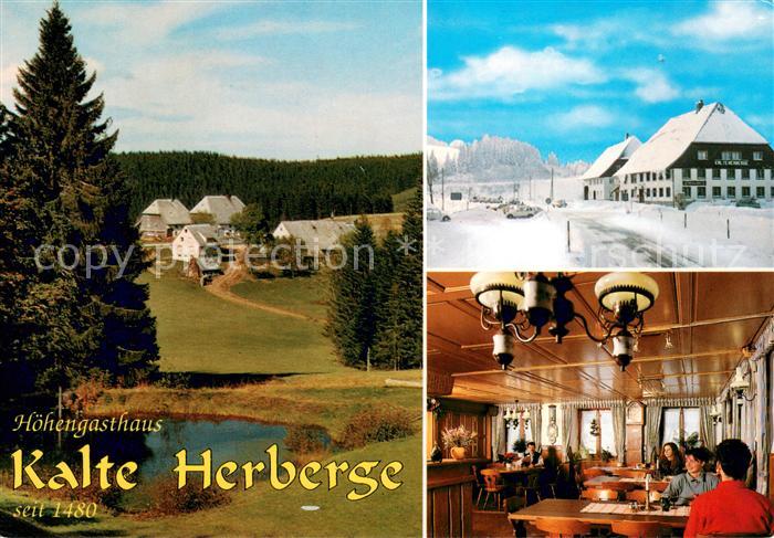 Voehrenbach Hoehengasthaus Kalte Herberge Gaststube