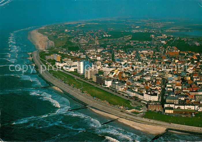 Norderney Nordseebad Kaiserst Promenade Nordstrand Fliegeraufnahme