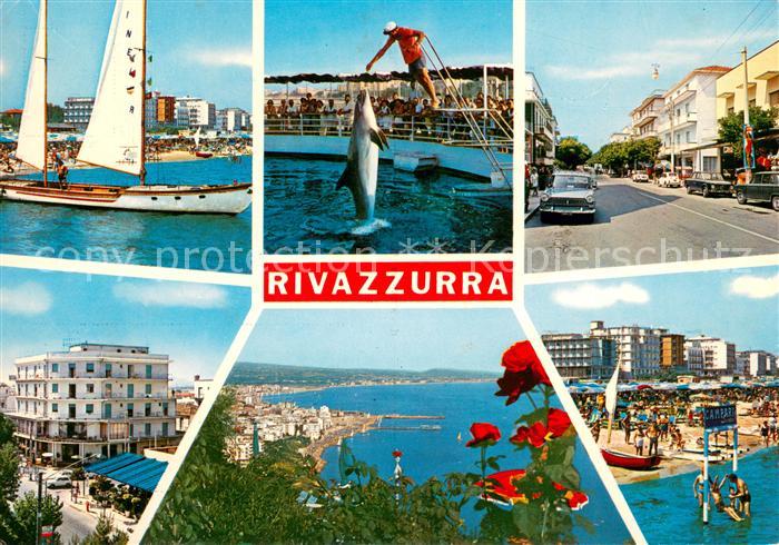 Rivazzurra Segelboot Delphinarium Ortspartien Panorama