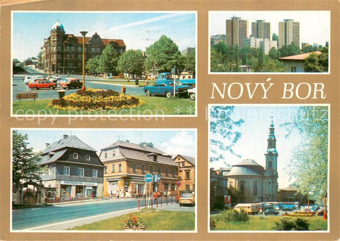 Novy Bor mesto a letovisko v udoli potoka Sporky Sidlo podniku Borske sklo