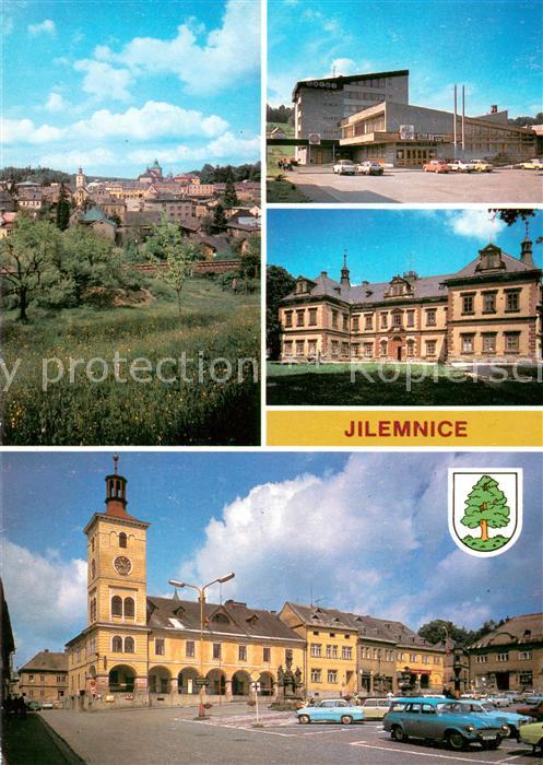Jilemnice Celkovy pohled Hotel s motorestem Cedron Zamek Krkonosske muzeum Names